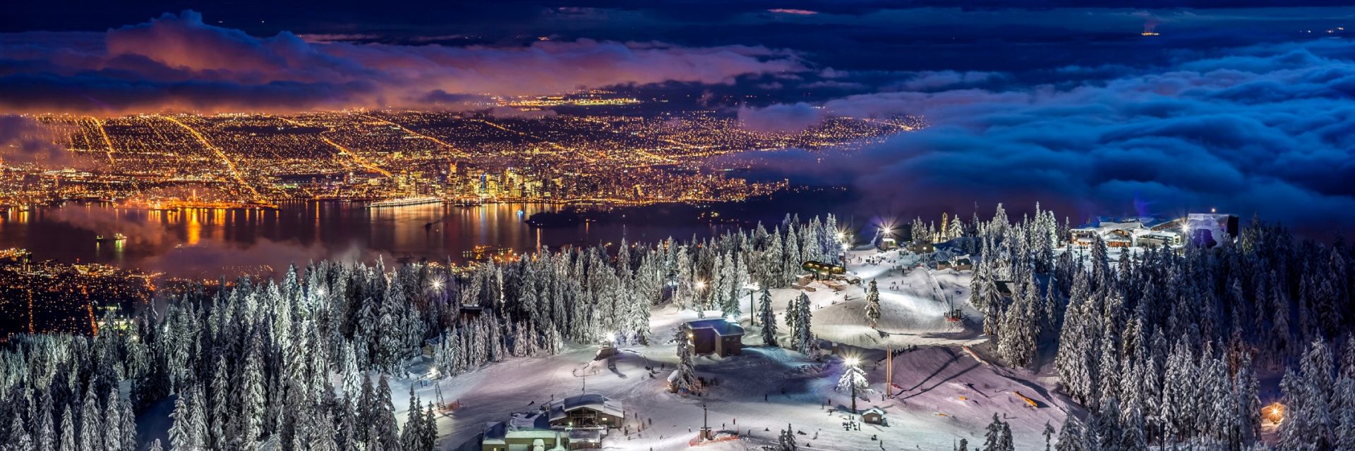 Vancouver city from Grouse Mountain